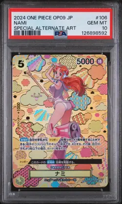 PSA 10 - Nami - OP08 106 AA SP OP09 Japanese One Piece Emperors in the New World - Image 1