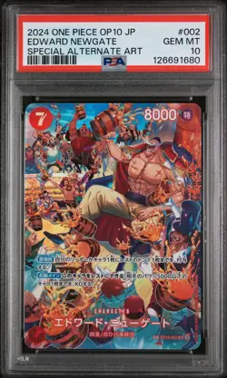PSA 10 - Edward Newgate - ST15 002 SP OP10 - Japanese One Piece Card Royal Blood - Image 1