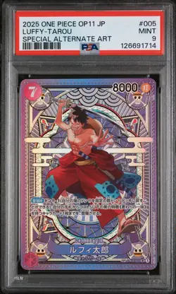 PSA 9 - Luffy-Tarou - ST18 005 SP OP11 Japanese One Piece Fist of Divine Speed - Image 1