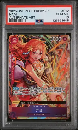 PSA 10 - Nami - PRB-02 012 AA R - Japanese - One Piece Card - The Best Vol. 2 - Image 1