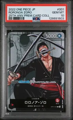 PSA 10 - Roronoa Zoro - OP01 001 - Japanese One Piece - Premium Card Collection - Image 1