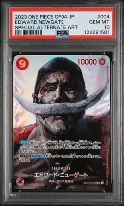 PSA 10 - Edward Newgate - OP02 004 SP - OP04 - Japanese - One Piece Card - Image 1