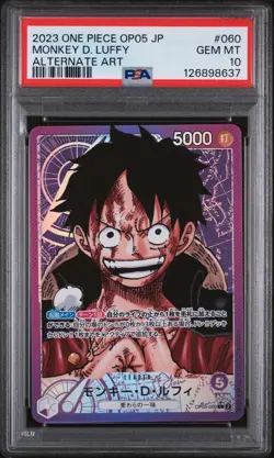 PSA 10 - Monkey D. Luffy - OP05 060 AA Leader - Japanese - One Piece Card - Image 1