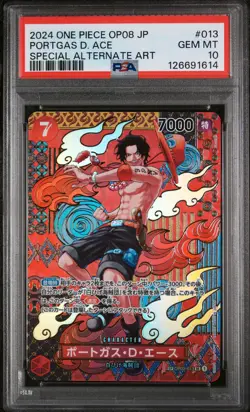 PSA 10 - Portgas D. Ace - OP02 013 AA SP - Japanese One Piece - Two Legends OP08 - Image 1