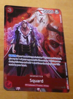 ONE PIECE ENGLISH CARD PROMO HOLO GAME CARTE SQUARD OP02-009 ALT EN MINT - Image 1