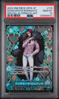 PSA 10 - Donquixote Rosinante - OP04 119 AA SP SEC OP09 Japanese One Piece Card - Image 1