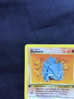 Pokemon Cards: Jungle 1st Edition Common: Rhyhorn 61/64 - Image 2