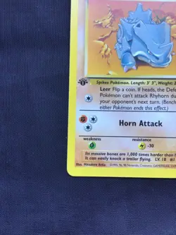 Pokemon Cards: Jungle 1st Edition Common: Rhyhorn 61/64 - Image 5