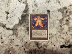 Mtg Miscut The Rack - Magic the Gathering Miscut Card The Rack Played - Image 1