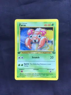 Pokemon Cards: Jungle 1st Edition Common: Paras 59/64 - Image 1