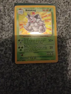 Pokemon Nidoking Holo Rare TCG Card 11/102 Base Set Vintage WOTC - Image 3