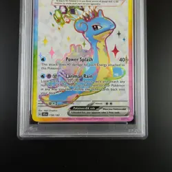 PSA 10 Lapras ex 158/142 Pokemon Stellar Crown Holo Full Art Graded Card - Image 3