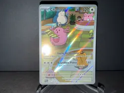 Chansey 187 2024 Pokemon Twilight Masquerade Illustration Rare Card NM+ - Image 1