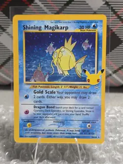 Pokemon TCG Shining Magikarp Card 25th Anniversary Edition 66/64 Celebrations - Image 1