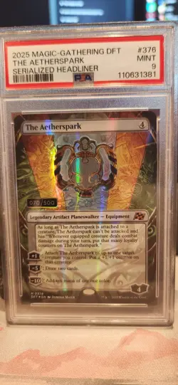 Magic: The Gathering Aetherspark Card Serialized 070/500 Near Mint Condition - Image 1
