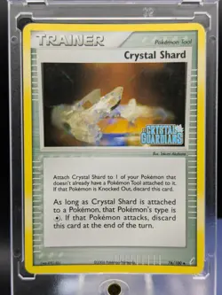 Crystal Shard 76/100 Holo LP Stamped Pokemon Card - Image 1