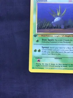 Pokemon Cards: Jungle 1st Edition Common: Oddish 58/64 - Image 5