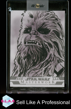 STAR WARS MASTERWORK TOPPS SKETCH CARD ENGLISH ARTIST SIGNATURE: MICHAEL MUNSHAW - Image 1
