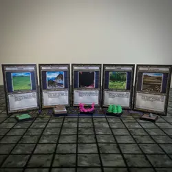 Yugioh Dungeon Dice Monsters Custom Field Spells Set Figures + Cards (5 Each) - Image 1