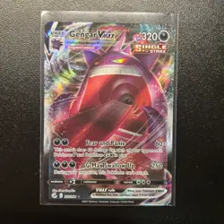 Pokemon TCG Gengar VMAX Full Art Fusion Strike Card 157/264 - Image 1