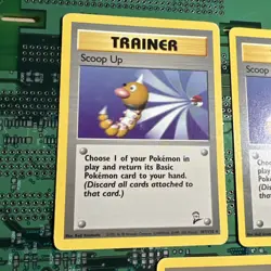 Scoop Up 107/130 Base Set 2 Rare Trainer Pokemon Card WOTC Vintage HP 3 - Image 2