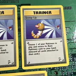 Scoop Up 107/130 Base Set 2 Rare Trainer Pokemon Card WOTC Vintage HP 3 - Image 3