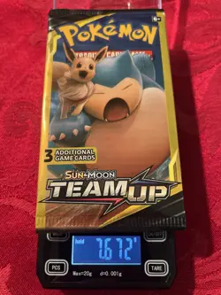 Heavy Pokemon Sun Moon Team Up 3-Card Mini Pac TagTeam Edition 7.672 Grams Mint - Image 1