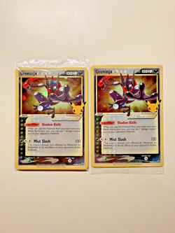 GRENINJA GOLD STAR PROMO SWSH144 - Lot 2 cards - NM + HD SWIRL - HOLO BLEED - - Image 1