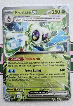 Froslass ex 003/182 Paradox Rift Double Rare Pokemon Card NM - Image 1
