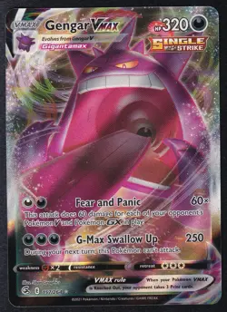 Pokemon Gengar VMAX TCG Card Fusion Strike 157/264 Near Mint Condition - Image 1