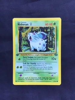 Pokemon Cards: Jungle 1st Edition Common: Nidoran 57/64 - Image 1