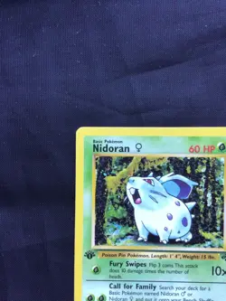 Pokemon Cards: Jungle 1st Edition Common: Nidoran 57/64 - Image 2