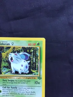 Pokemon Cards: Jungle 1st Edition Common: Nidoran 57/64 - Image 3