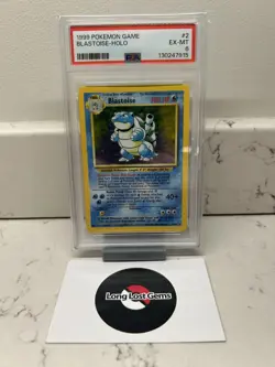PSA 6 Blastoise 2/102 Base Set Pokemon Card - Image 1