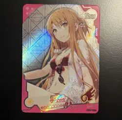 Asuna Yuuki Sao Sword 02 Foil Swimsuit Goddess Waifu Card Girl Holo Doujin Anime - Image 1