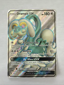 Pokemon TCG Drampa GX Guardians Rising Full Art Holo Ultra Rare Card 142/145 - Image 1