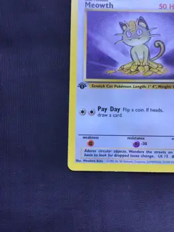Pokemon Cards: Jungle 1st Edition Common: Meowth 56/64 - Image 5