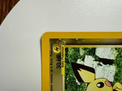 Pokemon TCG Pichu Holo Rare 35 Black Star Promo Pokemon Card - Image 4