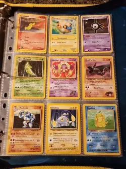 Pokemon Collection Binder Vintage Lot of Cards Holo Rares WoTC E-Reader EX Etc - Image 3