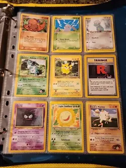 Pokemon Collection Binder Vintage Lot of Cards Holo Rares WoTC E-Reader EX Etc - Image 4