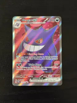 Pokemon Gengar EX Full Art Ultra Rare TCG Card Temporal Forces 193/162 - Image 1