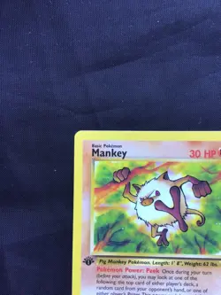 Pokemon Cards: Jungle 1st Edition Common: Mankey 55/64 - Image 2