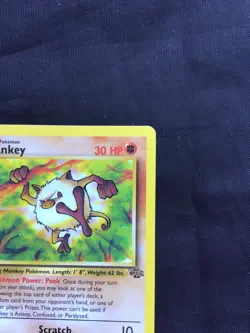 Pokemon Cards: Jungle 1st Edition Common: Mankey 55/64 - Image 3