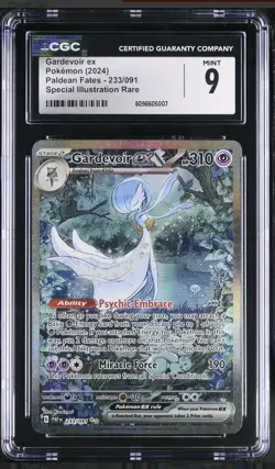 Pokemon Gardevoir EX Paldean Fates Card 233/091 CGC 9 SPECIAL ILLUSTRATION RARE - Image 1