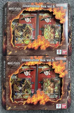 Bandai One Piece Card Game Illustration Box Vol 5 Lot 2 Brand New Factory Sealed - Image 1