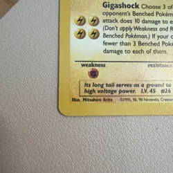Raichu 29/62 Rare 1st Edition Fossil Pokemon Card vintage non holo - Image 2