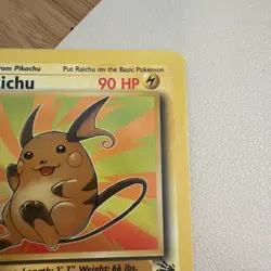 Raichu 29/62 Rare 1st Edition Fossil Pokemon Card vintage non holo - Image 4