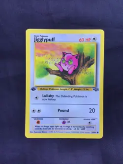 Pokemon Cards: Jungle 1st Edition Common: Jigglypuff 54/64 - Image 1