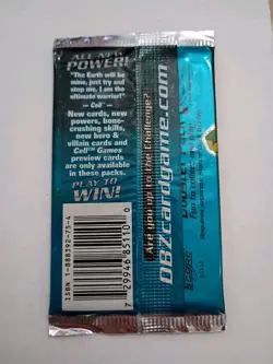 2001 Dragon Ball Z CCG Cell Saga C Booster Pack Foil Card Factory Sealed New! - Image 2