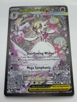 Pokemon Mega Gardevoir EX Holo TCG Card 178/132 Me01: Mega Evolution - Image 1